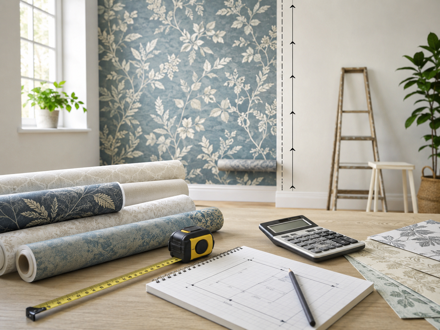 How Much Wallpaper Do I Need? Free Calculator With Pattern Repeat